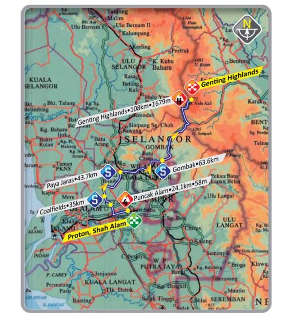 Le Tour de Langkawi - Stage 6 Map