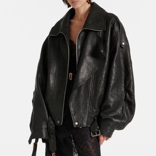 Saint Laurent Oversized leather blouson