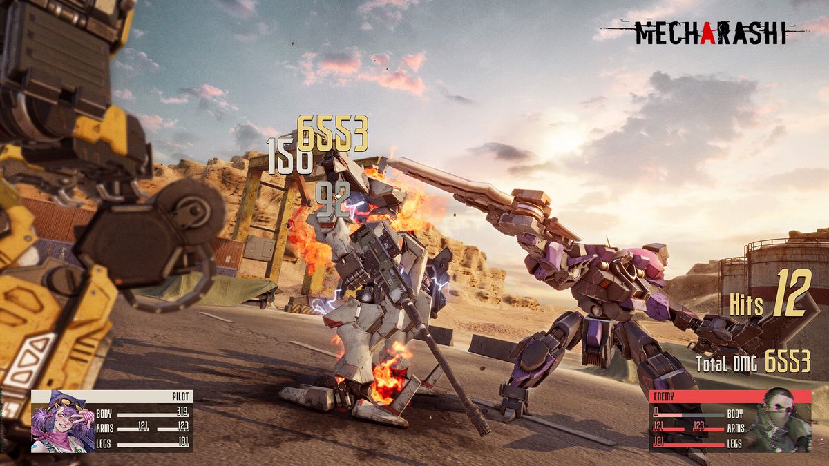 An image from mecha strategy RPG Mecharashi