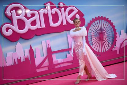 Margot Robbie as Barbie at the UK premiere of the new Barbie movie