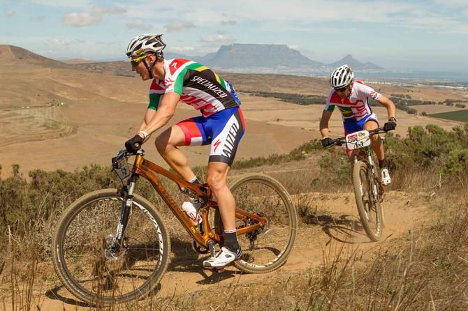 Jaroslav Kulhavy and Christoph Sauser of Team Burry Stander-Songo