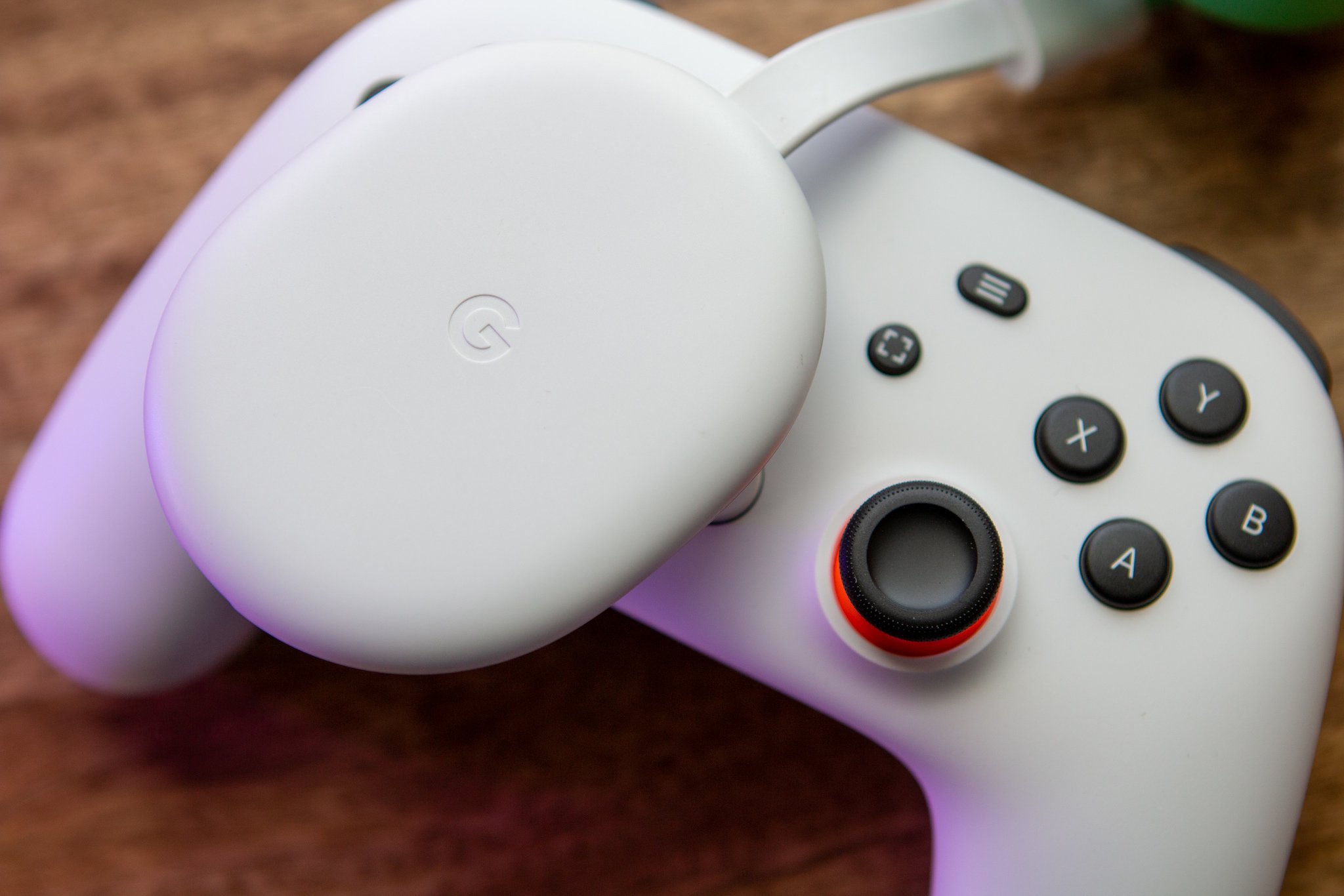 Stadia Controller and Chromecast With Google TV