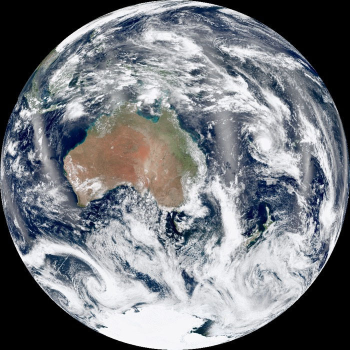 composite images using a number of swaths of the Earth&#039;s surface taken on January 4, 2012, by NASA&#039;s Suomi-NPP satellite.