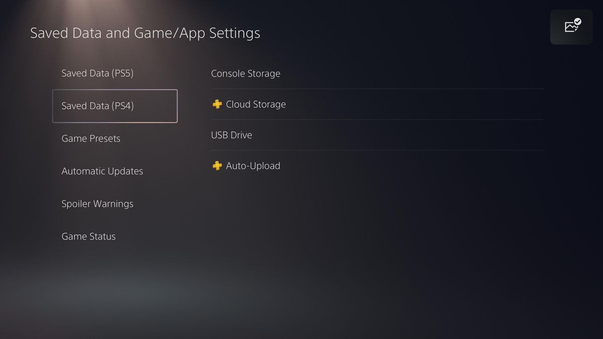 PS5 storage