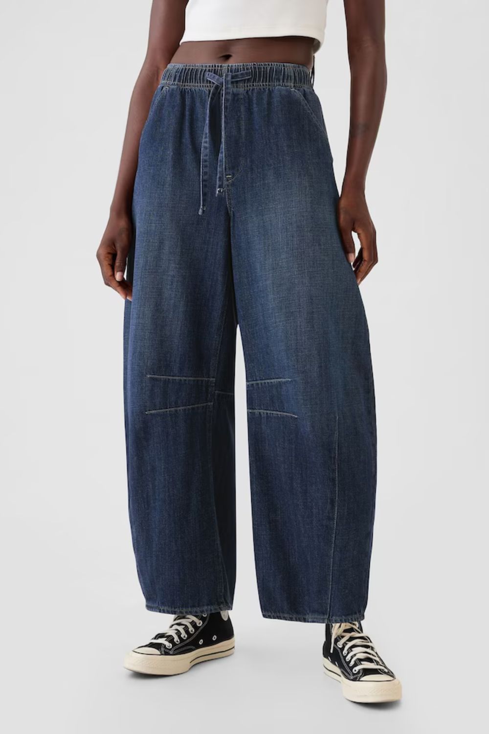 GAP Blue Mid Rise Easy Horseshoe Jeans