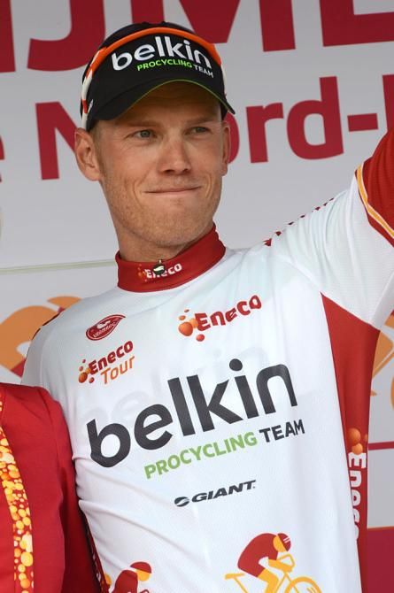 Lars Boom (Belkin) on the podium