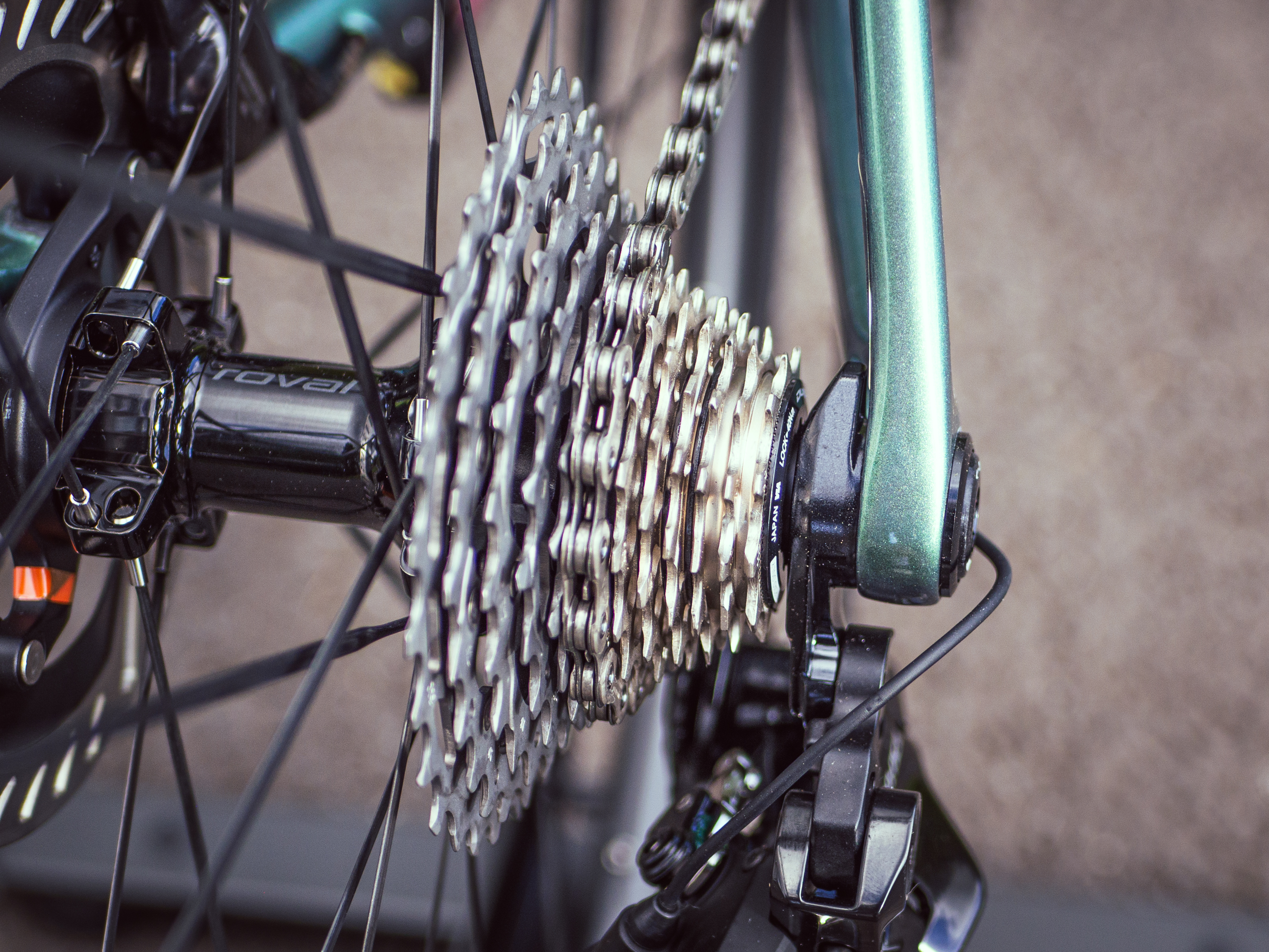 Close ups of the Specialized S-Works Aethos 2