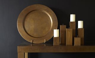 Image includes plate, Candle Holder