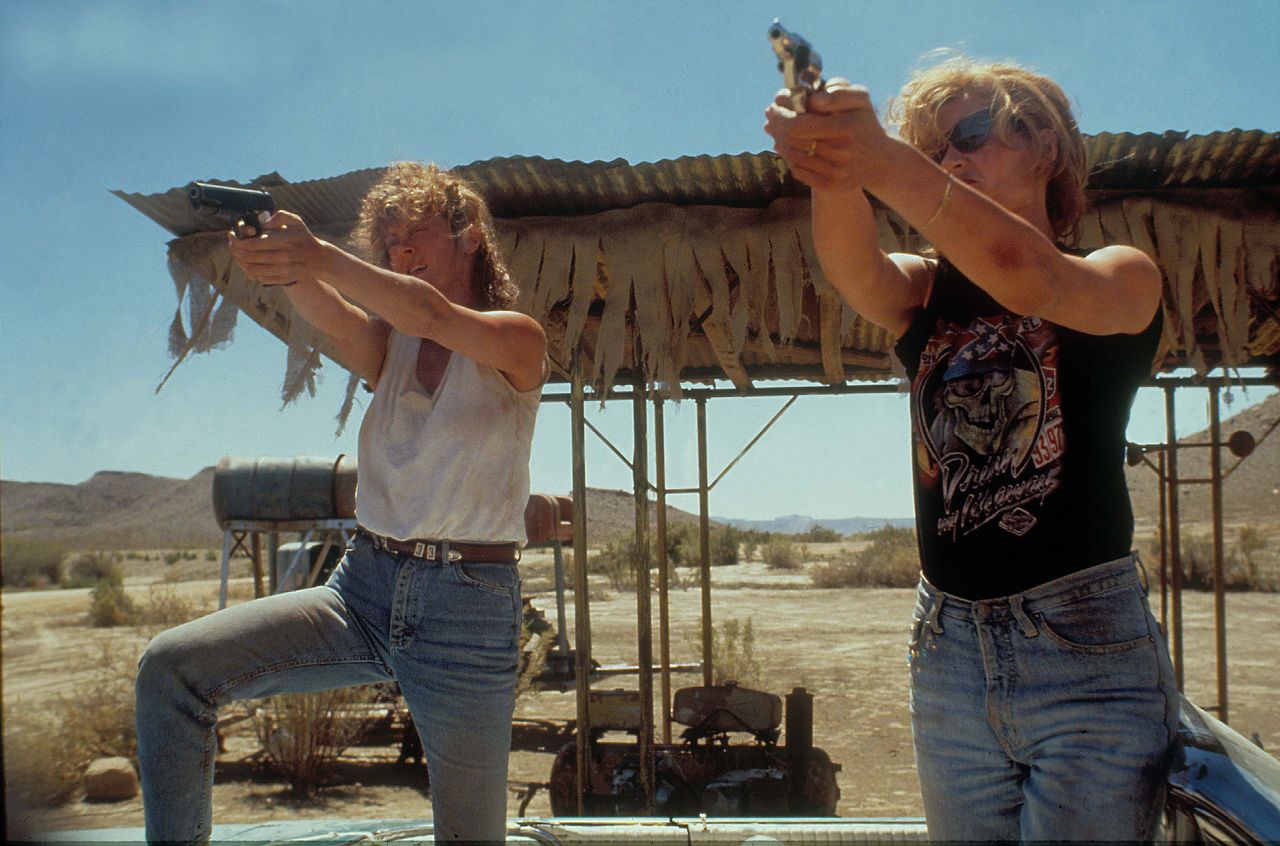 Thelma and Louise broke the mold for women using guns in movies.