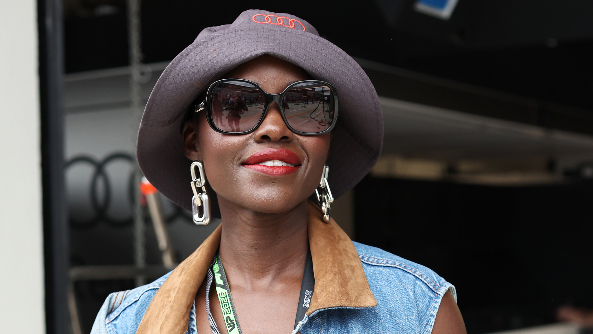 Don't Wear Denim-on-Denim Until You See the Fresh Way Lupita Nyong'o Styled the Trend