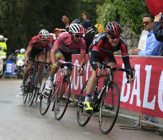 Cadel Evans leads on stage six of the 2014 Giro d'Italia