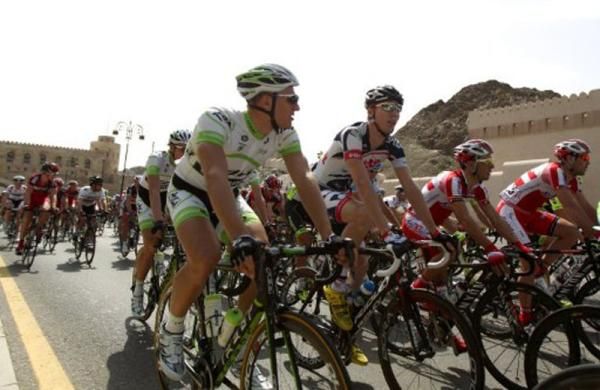 The riders were greeted by warmth and sunshine in Muscat