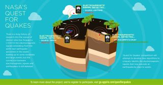 NASA's "Quest for Quakes" algorithm challenge is offering $25,000 for the best software that can search through data archives for signs of electromagnetic pulses that may precede earthquakes. 