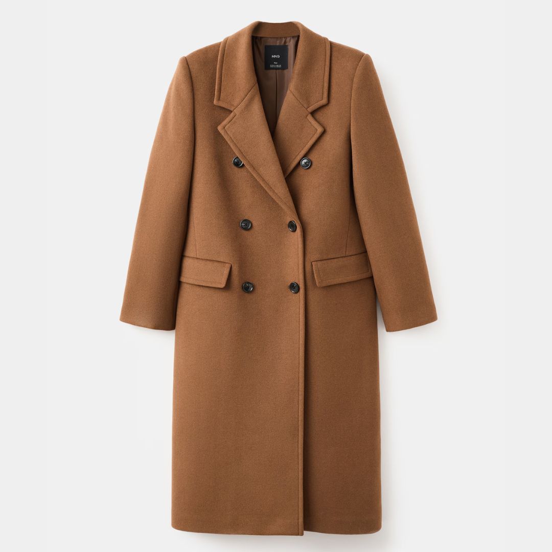 Mango Double-Breasted Coat
