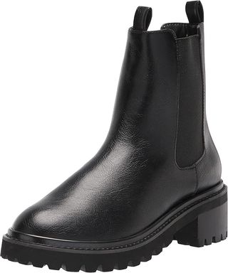 The Drop, The Drop Women's Saviah Chunky Sole Pull-On Chelsea Boot, Black, 9