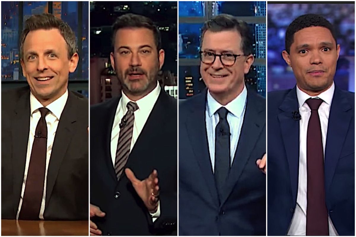 Late Night Hosts Survey How Trump's Allies Are Trying To Avoid Watching ...