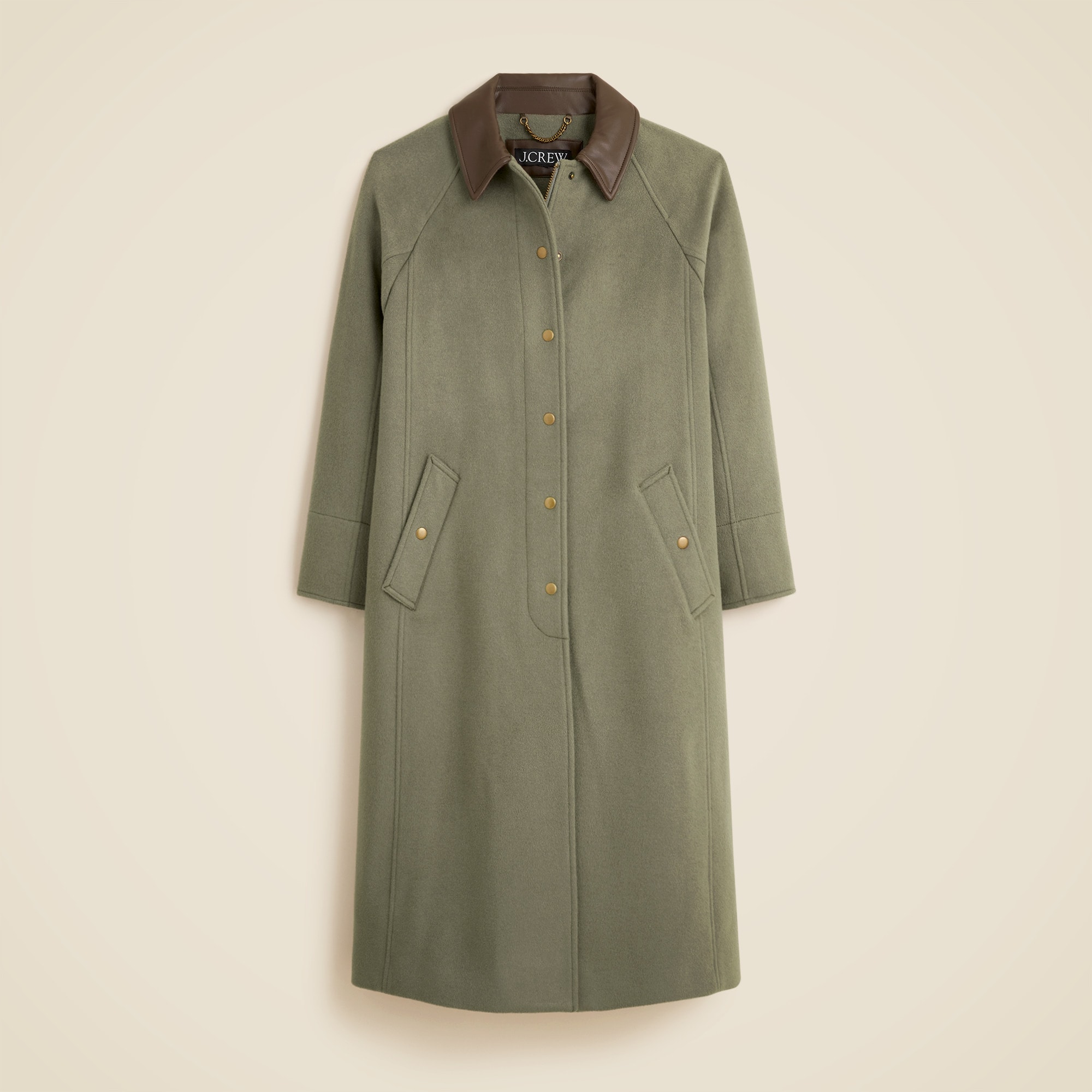 Long Barn Jacket™ in Drapey Wool Blend