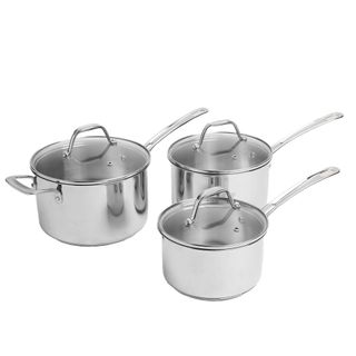 picture of 3 Piece Stainless Steel Pan Set