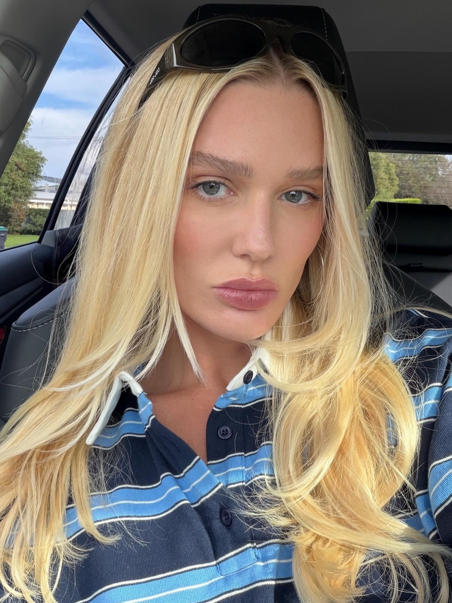 Buttery blonde hair
