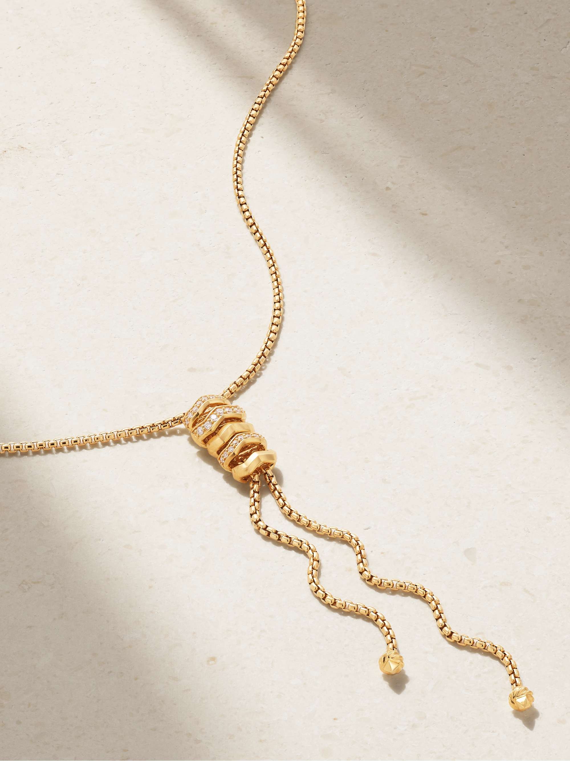 Stax 18-Karat Gold Diamond Necklace