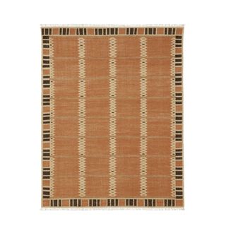 oka woven terracotta rug