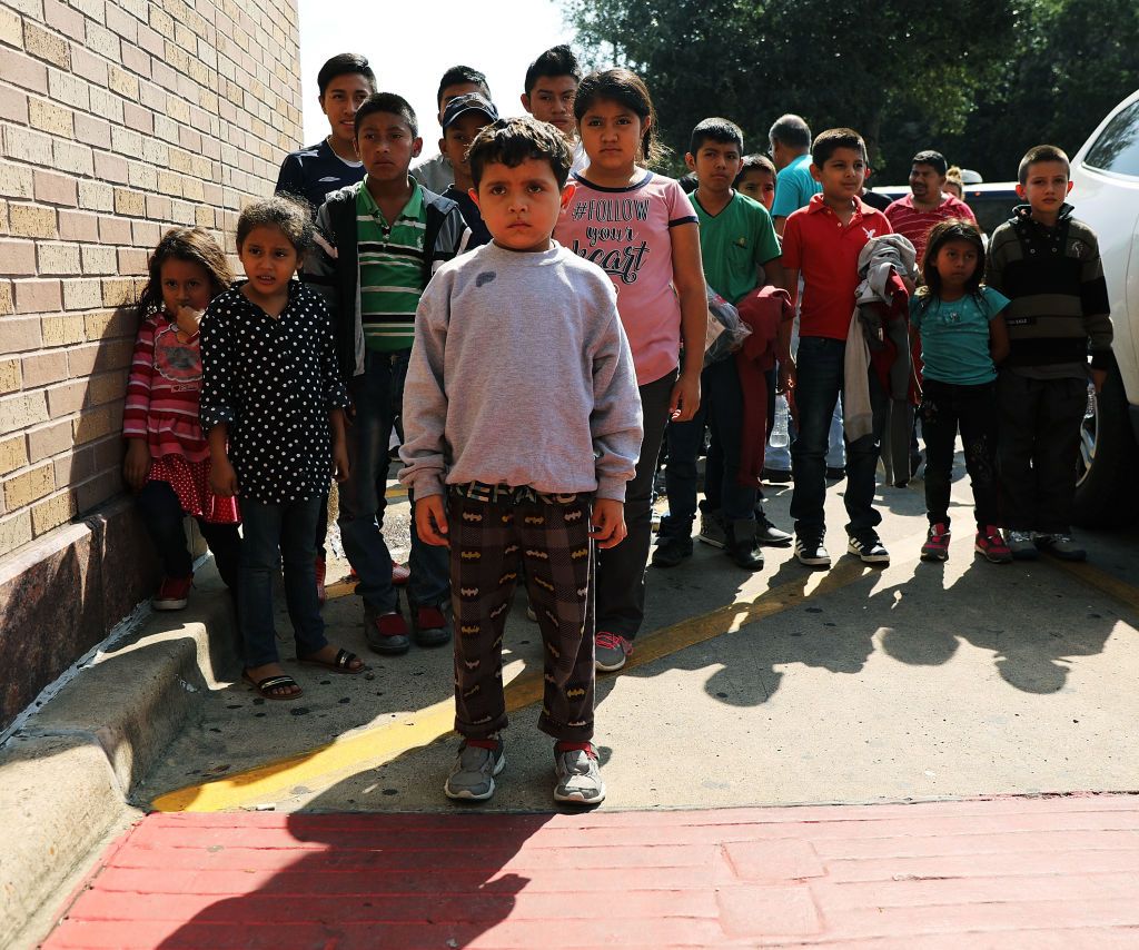 Migrant kids at a Catholic Charities facility in Texas