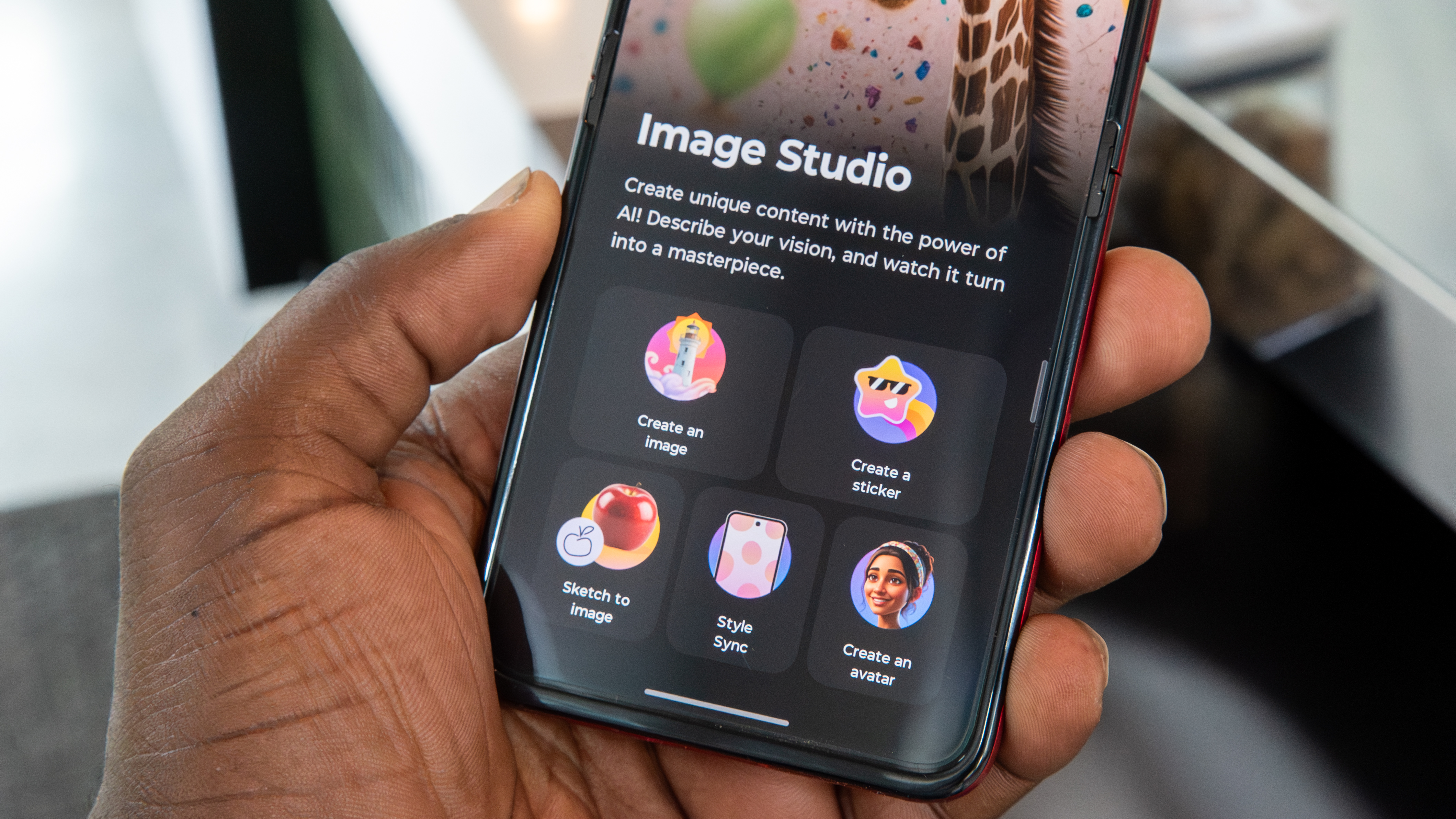 Image Studio on the Razr Ultra 2025