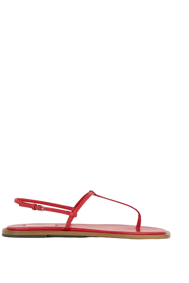 TOTEME , Women's T Strap Leather Sandals