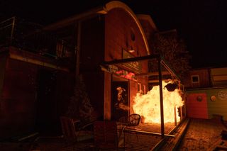 An explosion causes devastation in Hollyoaks.
