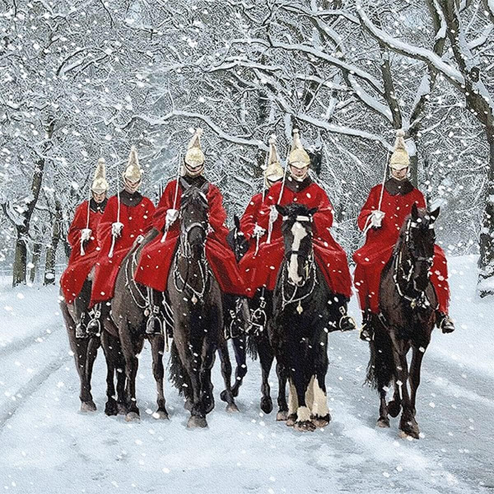 Horse Guards in the Snow Christmas cards