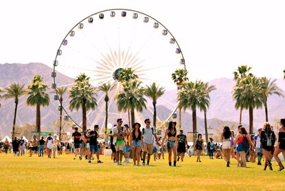 Concert goers at Coachella in 2018.