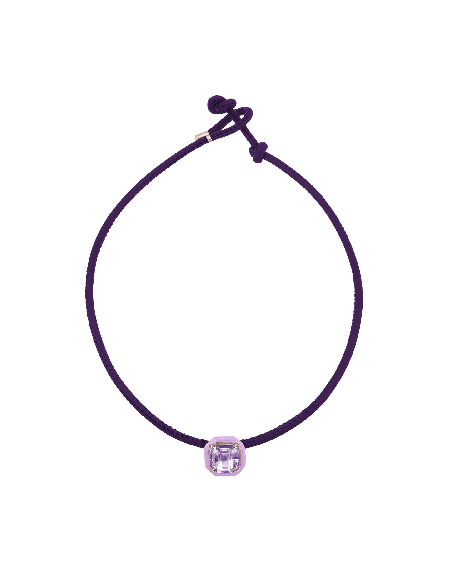 Pop Choker ~ With Octagon in Candy Setting in Lavender