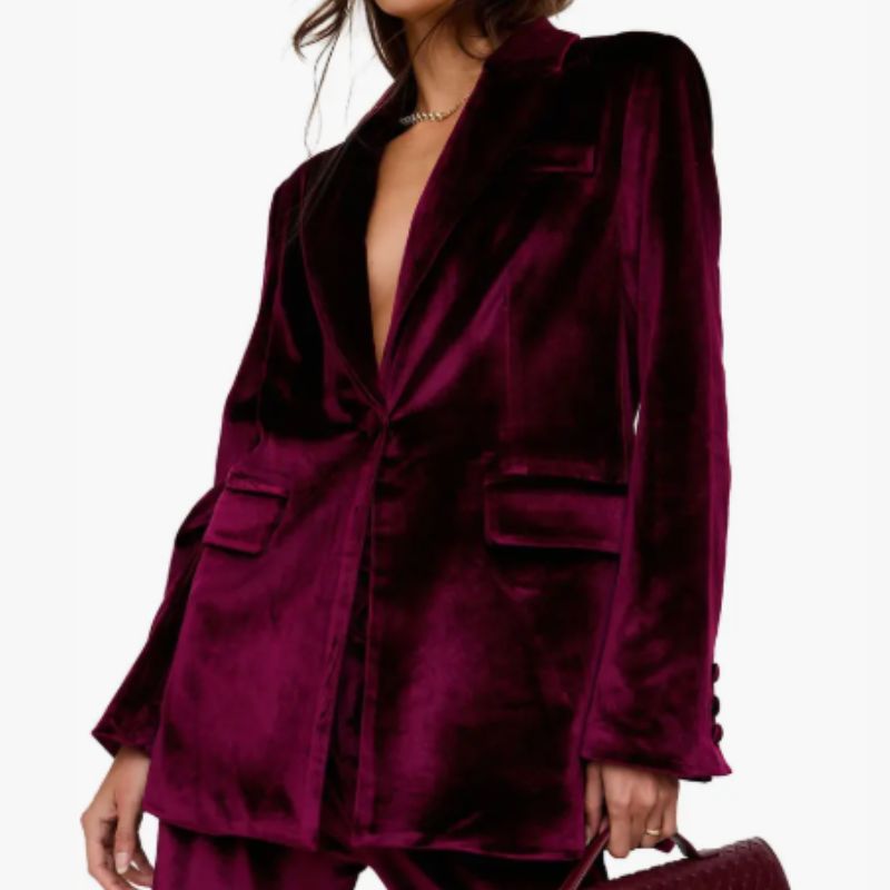 velvet blazer