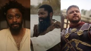 LaKeith Stanfield, David Oyelowo, and James McAvoy in The Book of Clarence