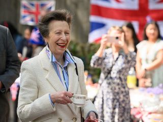 The Princess Royal attends the Coronation Big Lunch in 2023