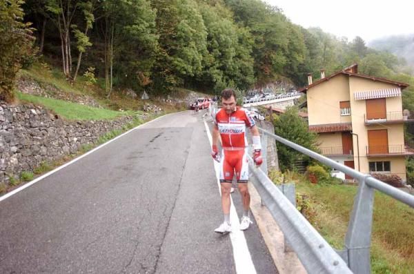 Luca Paolini (Katusha) after crashing out