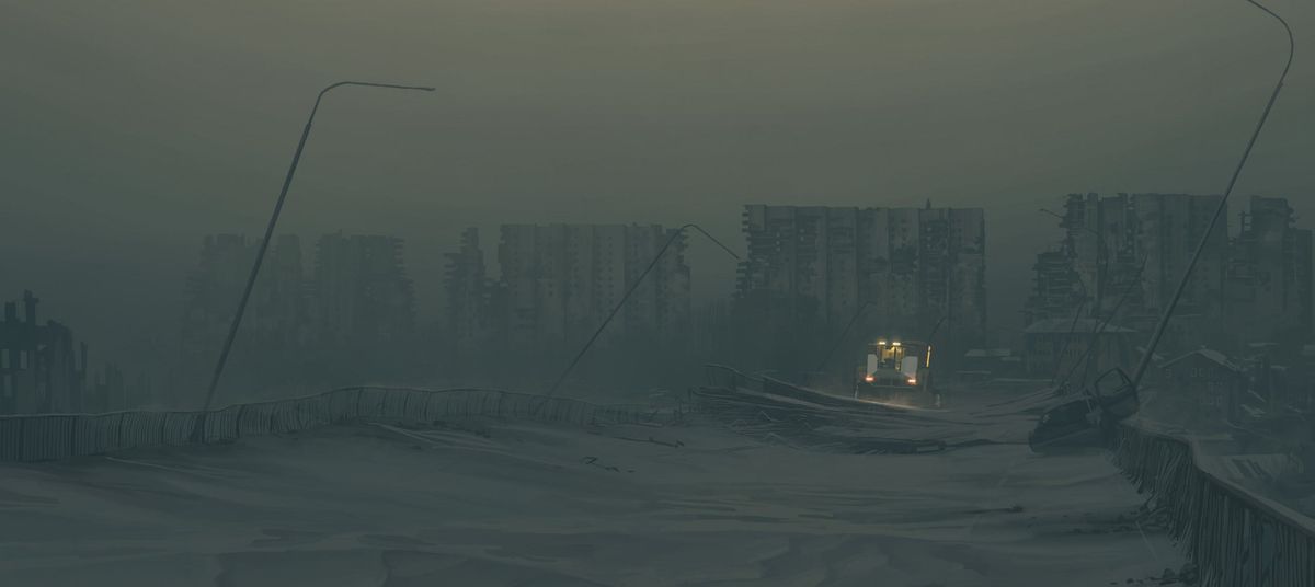 Image Comics and Skybound Entertainment present Simon St&aring;lenhag&rsquo;s latest descent into a devastated, dreamlike world with "The Labyrinth."