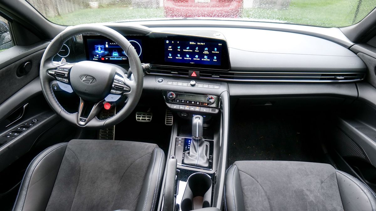2025 Hyundai Elantra N test drive review pros and cons.