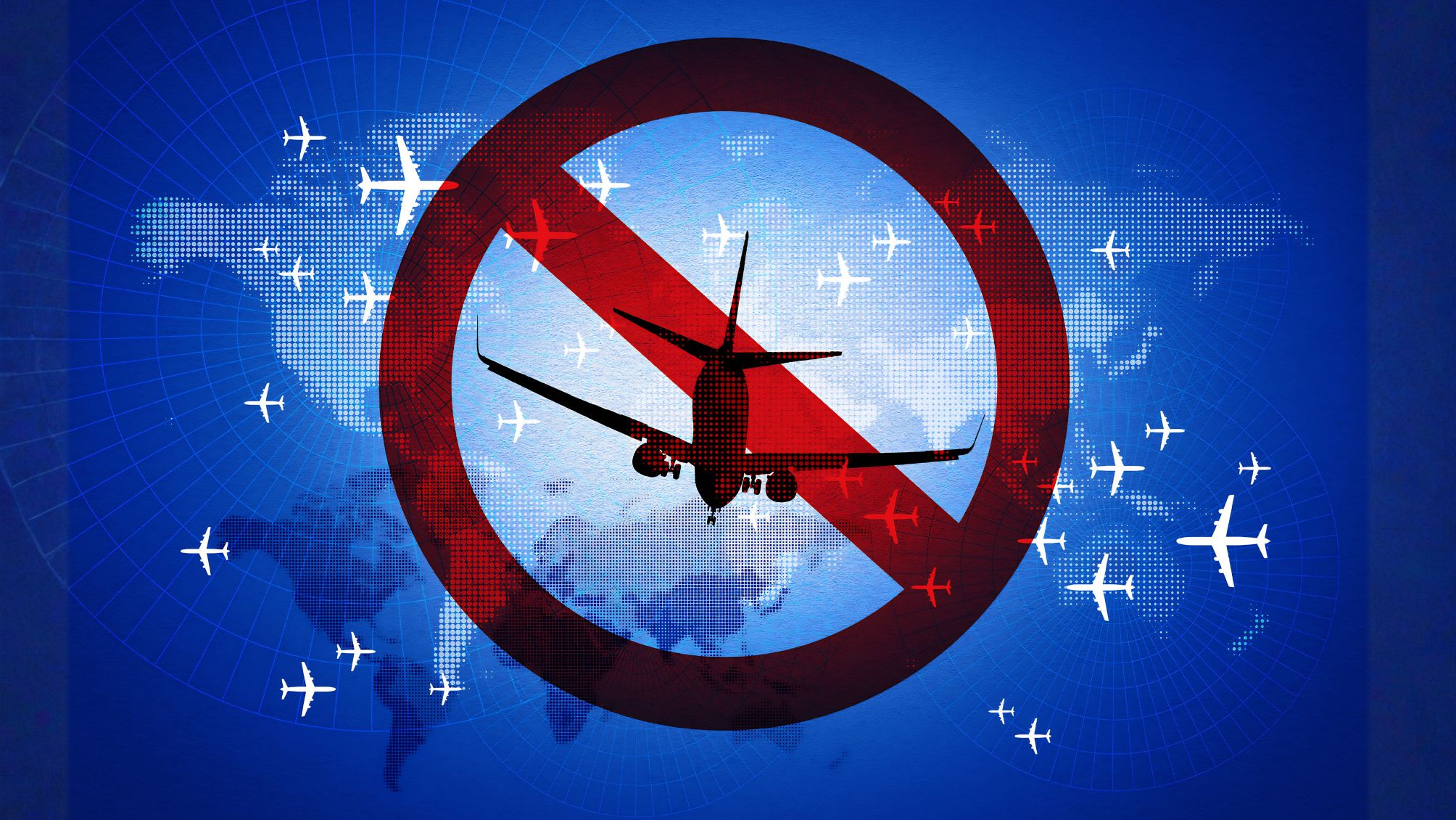 Flight restriction graphic composition