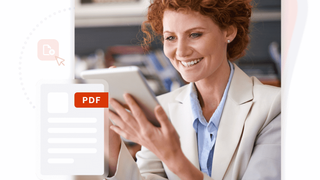Nitro PDF Editor being used on a tablet