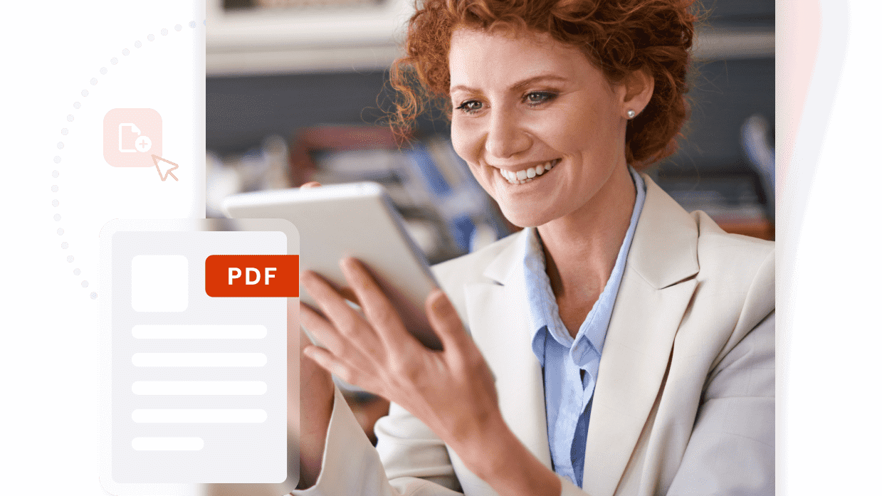 Nitro PDF Editor being used on a tablet