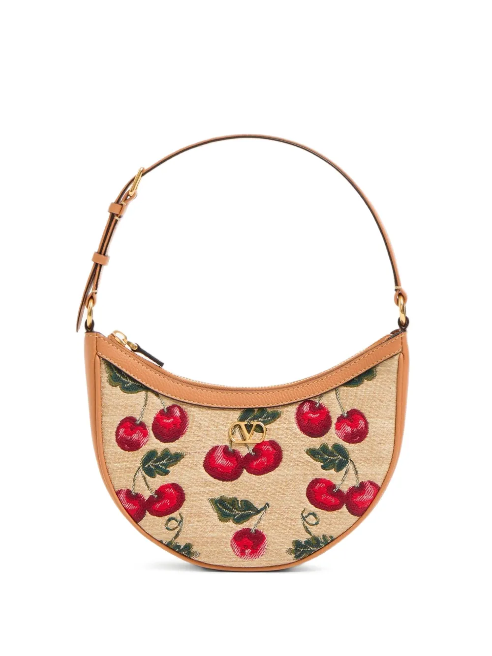 Mini Vlogo Signature Cherryfic-Print Shoulder Bag | One Size