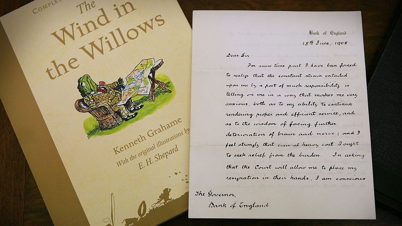 Kenneth Grahame&amp;#039;s resignation letter © Peter Macdiarmid/Getty Images