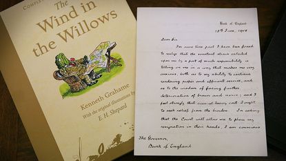 Kenneth Grahame's resignation letter © Peter Macdiarmid/Getty Images