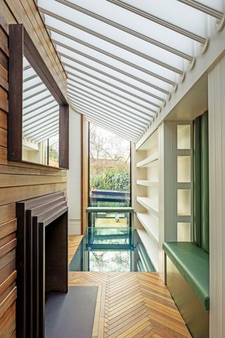 timber and transparencies at suburban House by SPPARC