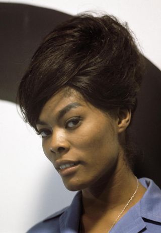 Dionne Warwick posed during rehearsals for the ABC Television music television show 'Thank Your Lucky Stars' at Alpha Television Studios in Aston, Birmingham in November 1964