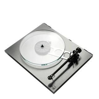 A Rega Planar 3 RS Edition turntable on a white background 