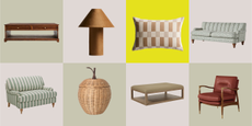 Product Grid with modern farmhouse living room decor