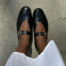 Nnenna wears the COS buckled ballet flats