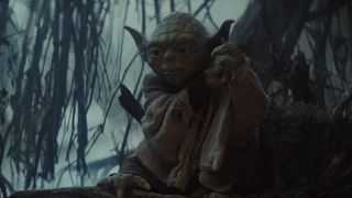 Yoda's first scene with Luke